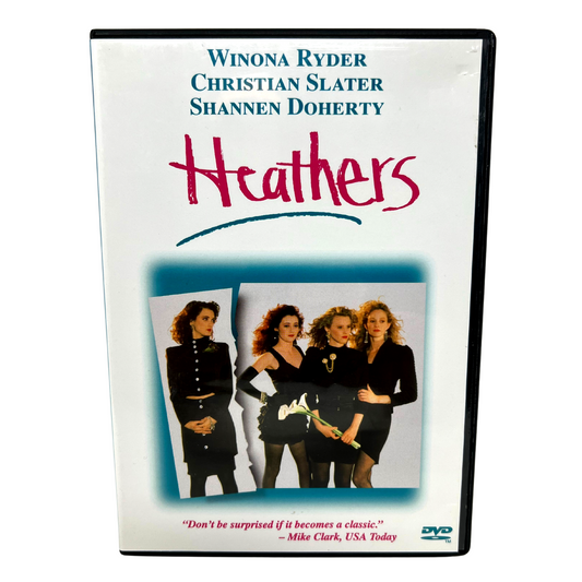 Heathers (DVD, 1999) Winona Ryder Christian Slater Shannen Doherty Crime Movie