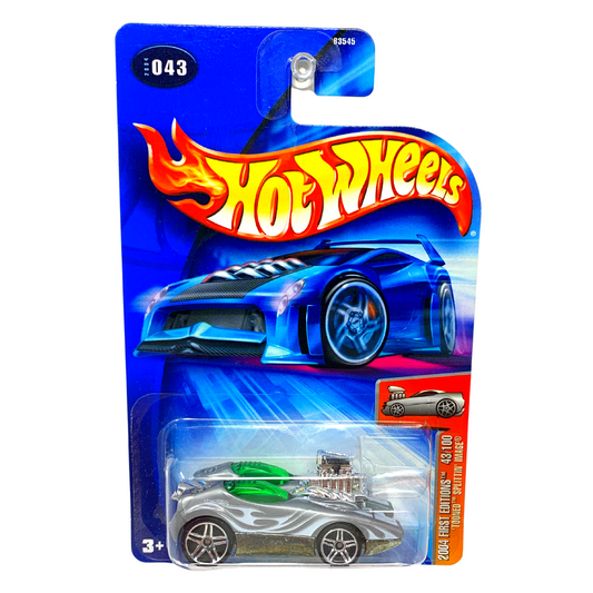 Hot Wheels 2004 First Editions Zamac 'Tooned Splittin' Image Fantasy Cars 1:64 Diecast V2