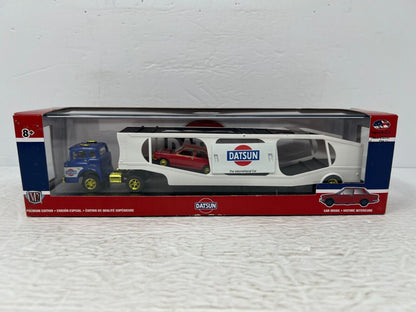 M2 Machines Auto-Haulers 1957 Mack Model N & 1970 Datsun 510 CHASE 1:64 Diecast