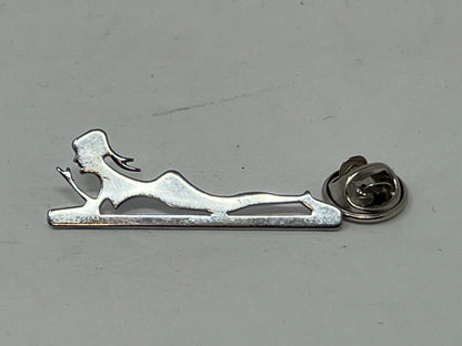 Woman Silhouette Lapel Pin