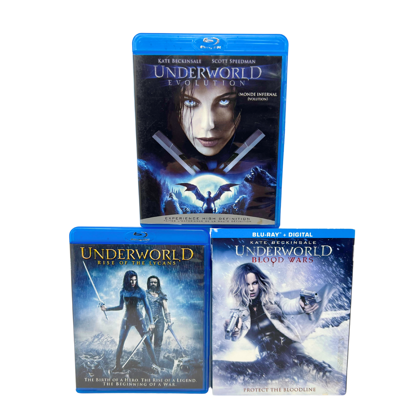 Underworld 3-Movie Blu-ray Collection Fantasy Movie Good Condition!!!