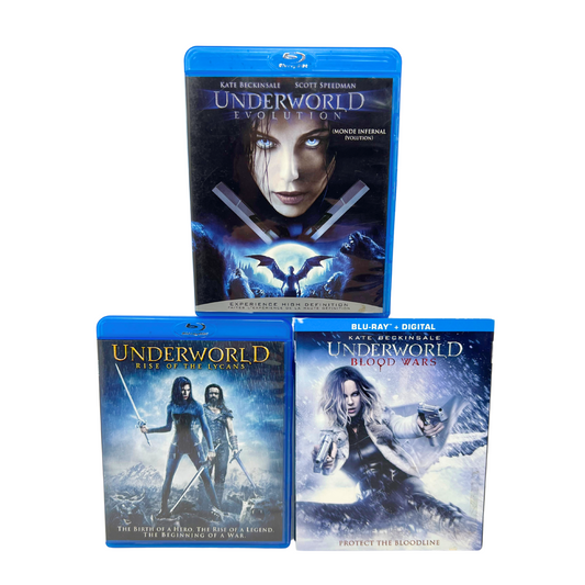 Underworld 3-Movie Blu-ray Collection Fantasy Movie Good Condition!!!