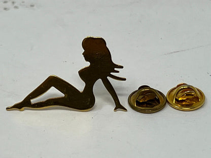 Woman Silhouette Lapel Pin