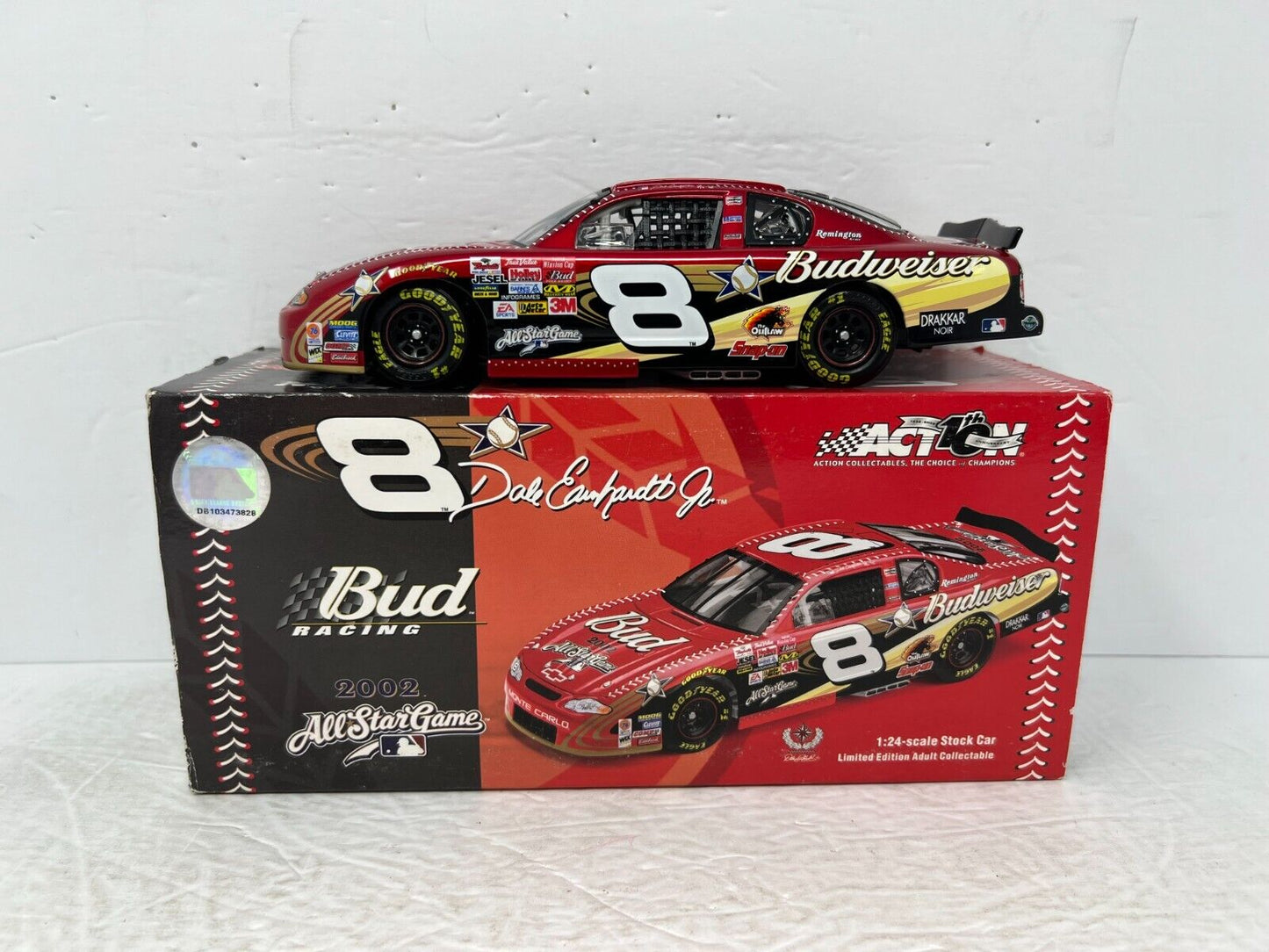 Action Nascar #8 Dale Earnhardt Jr Bud MLB All-Star GM Dealers 2002 1:24 Diecast