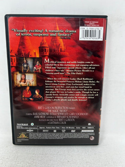 The Magic Sword (DVD, 2005) Fantasy Basil Rathbone Good Condition!!!