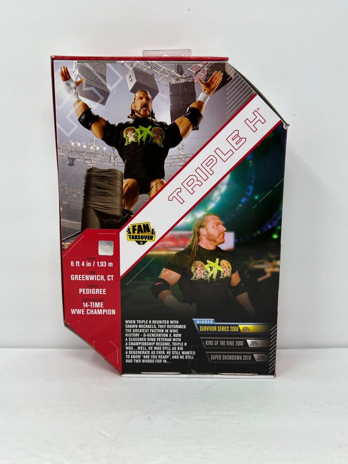 WWE Triple H DX Ultimate Edition Fan Takeover Action Figure Mattel Toys