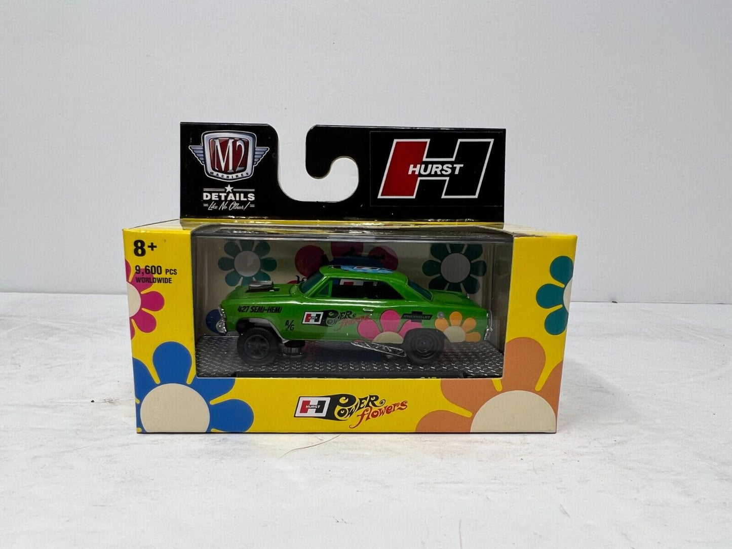 M2 Machines Hurst Power Flowers 1967 Chevrolet Nova Gasser S47 1:64 Diecast