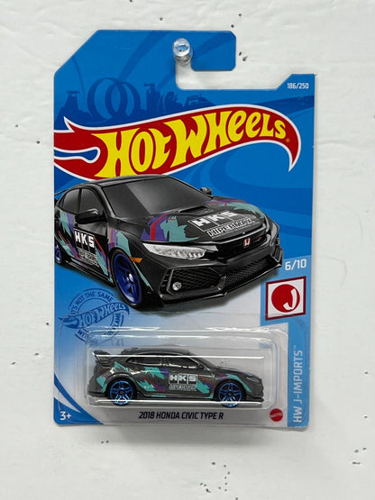 Hot Wheels HW J-Imports 2018 Honda Civic Type R JDM 1:64 Diecast