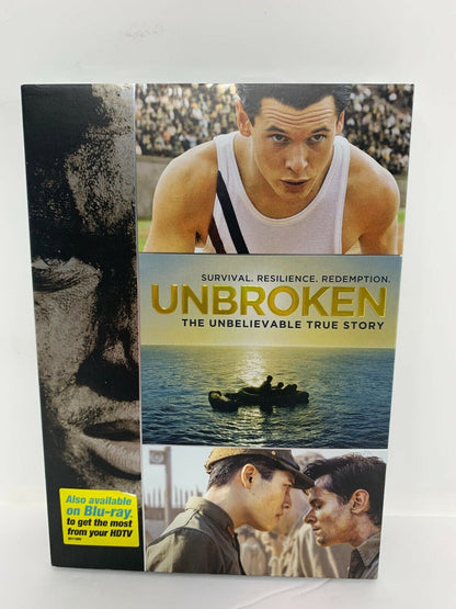 Unbroken (DVD, 2015) Jack O'Connell Domhnall Gleeson Sports New and Sealed!!!