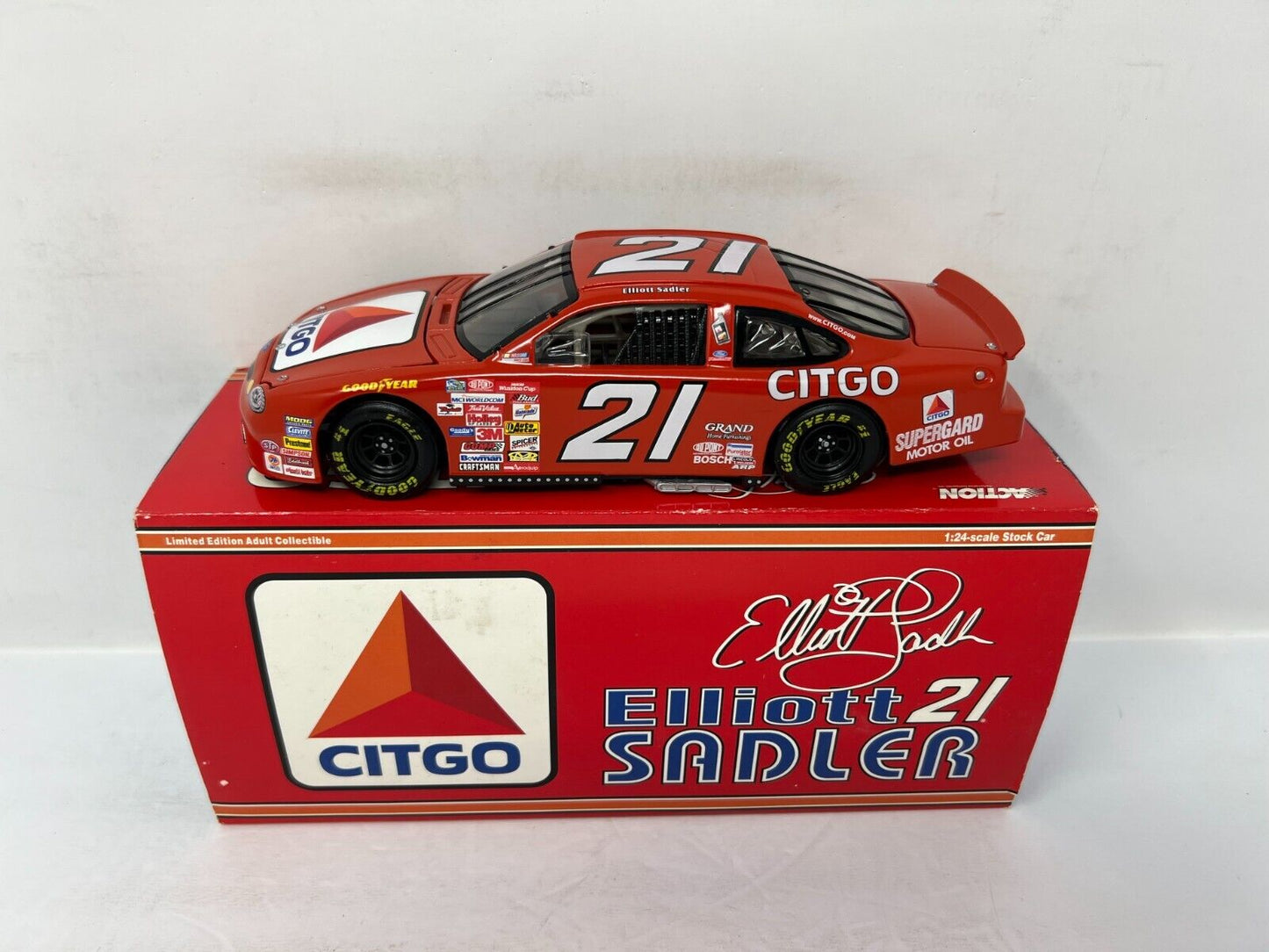 Action Nascar #21 Elliott Sadler Citgo 1999 Ford Taurus 1:24 Diecast