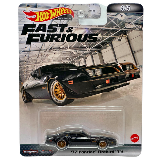 Hot Wheels Premium Fast & Furious '77 Pontiac Firebird T/A 1:64 Diecast