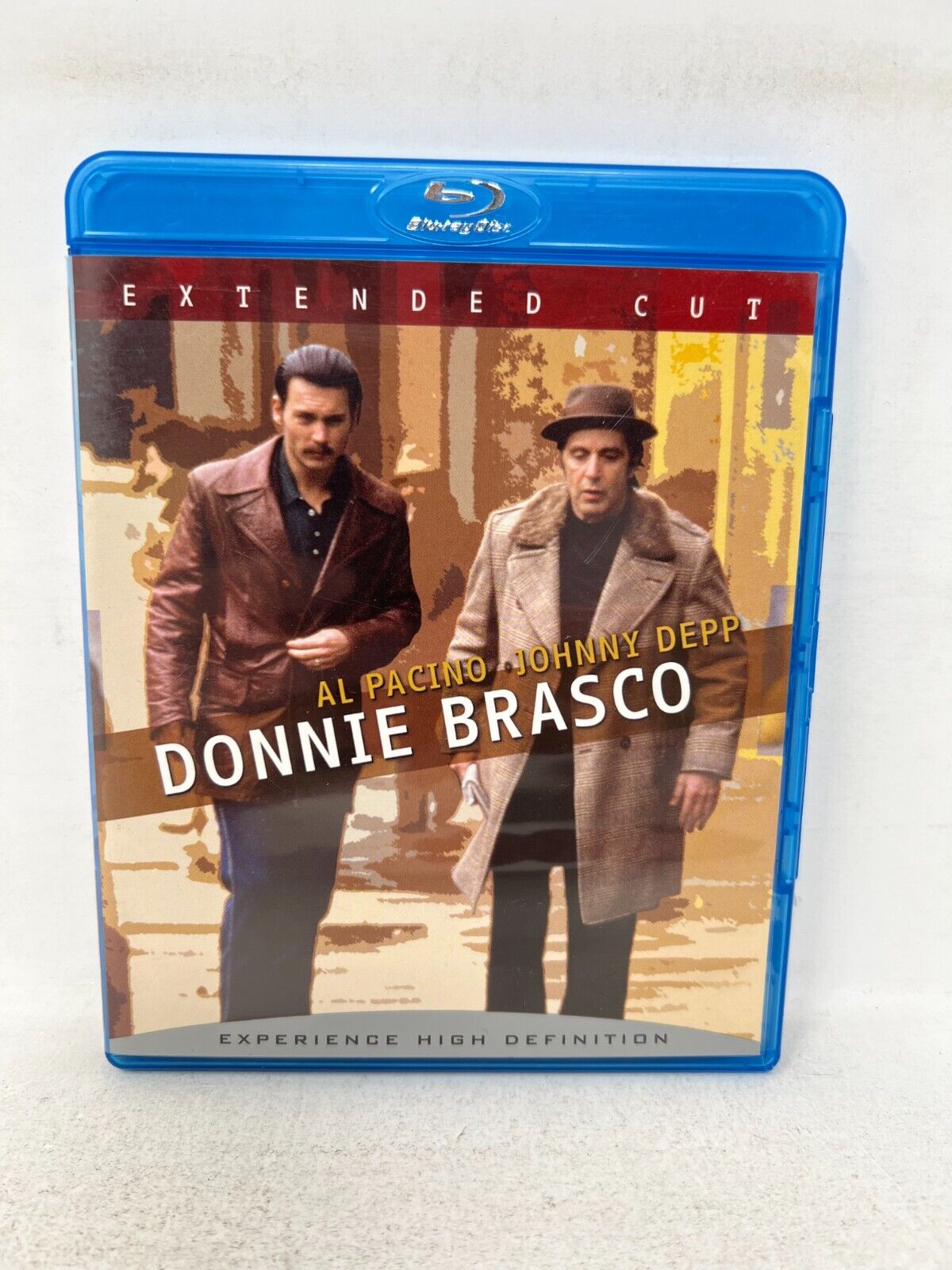 Donnie Brasco (Blu-ray, 2007) Al Pacino Johnny Depp Crime Good Condition!!!