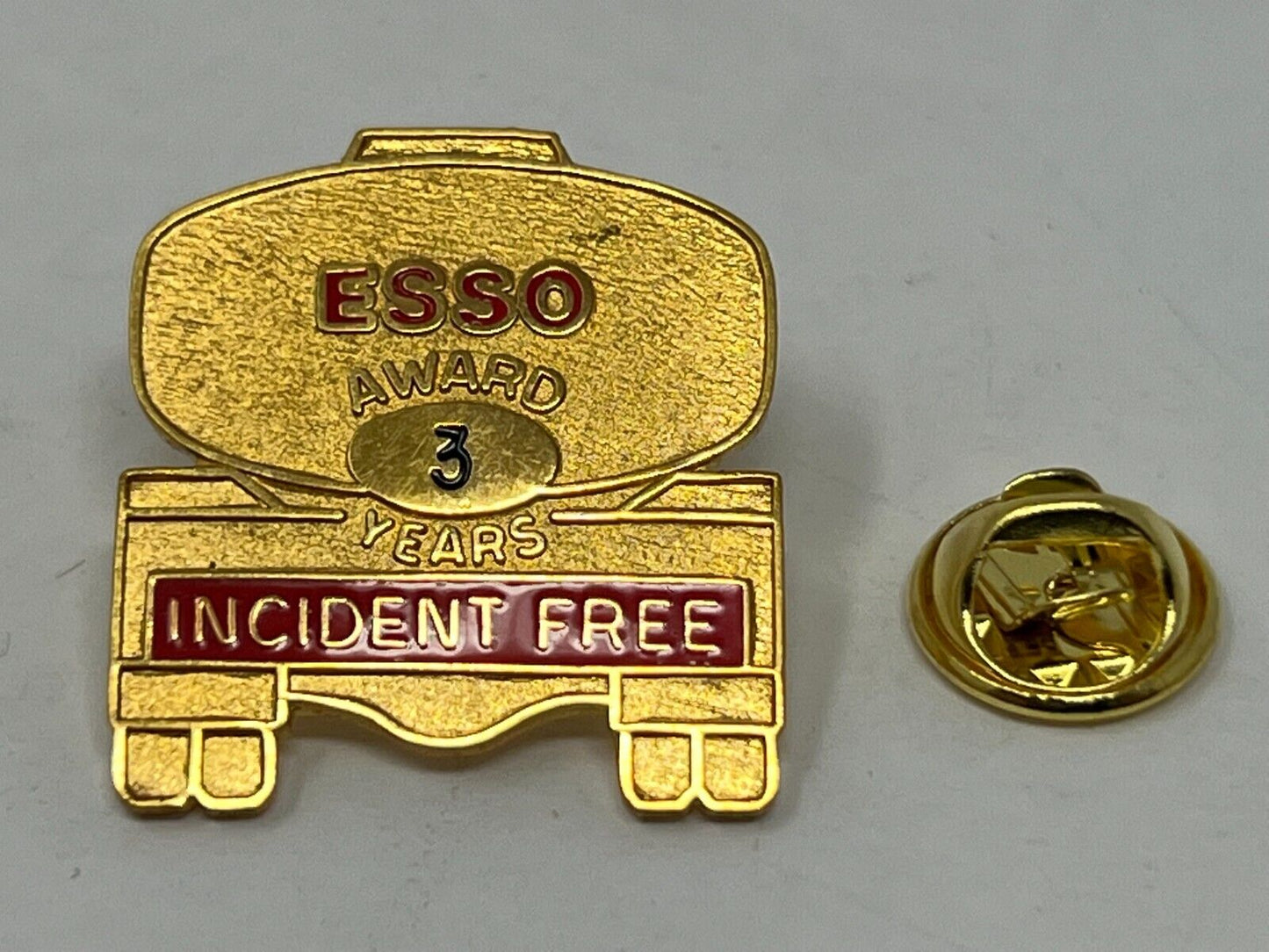 Esso Incident Free Award 3 Year Gas & Oil Lapel Pin