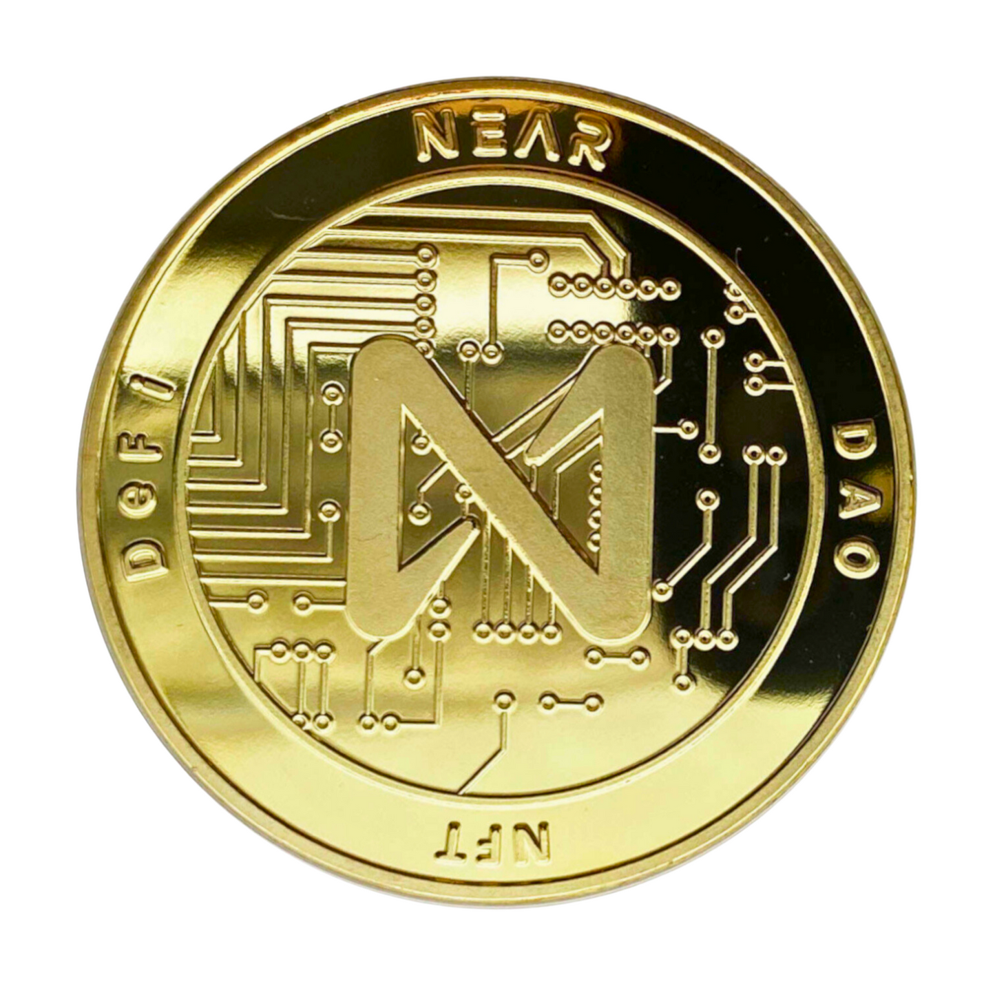 NEAR Protocol 18K Gold Plated 2022 Edition Physical Crypto Coin Novelty Souvenir