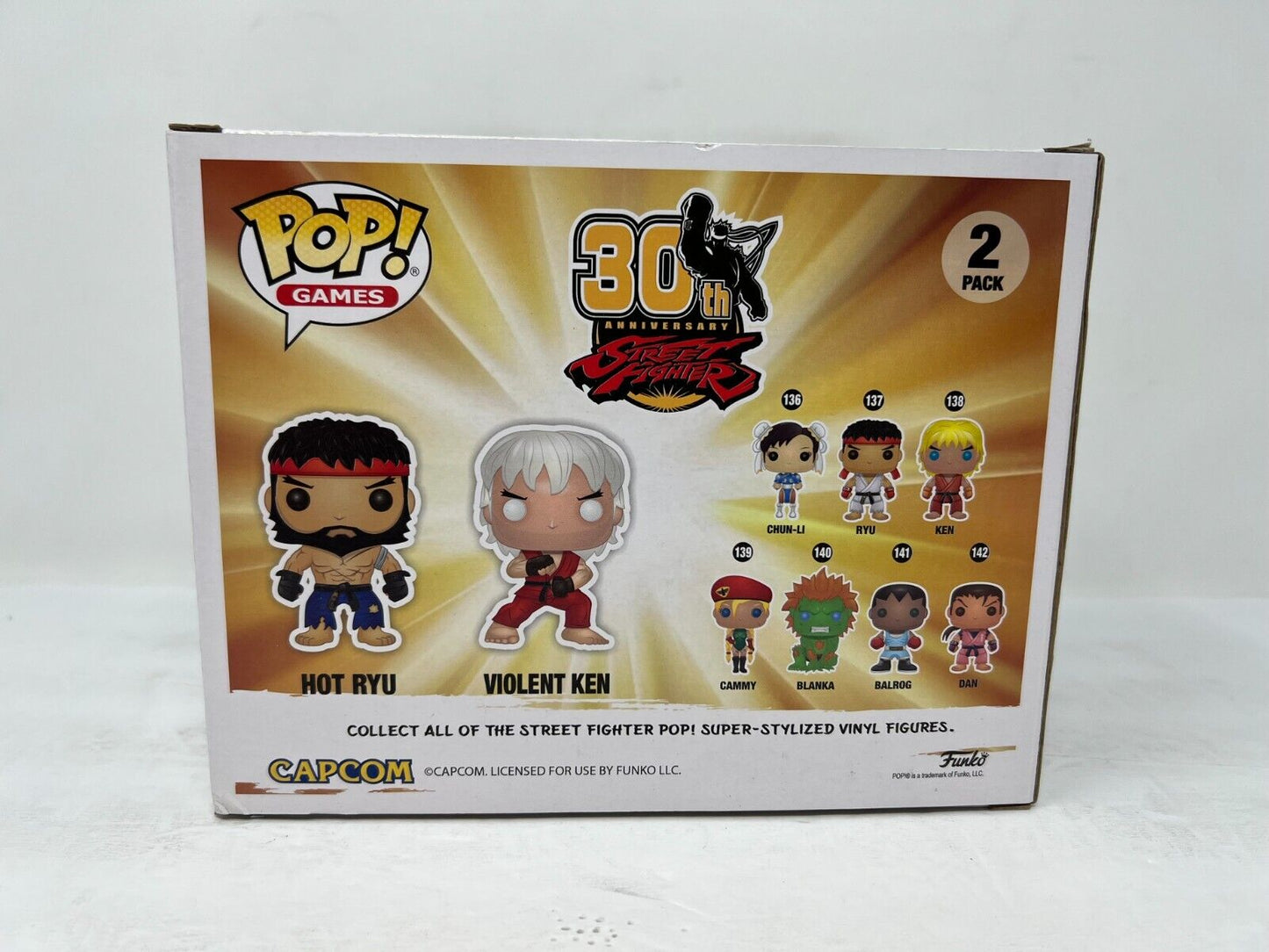 Funko Pop! Games Street Fighter Hot Ryu & Violent Ken Gamestop Exclusive Vaulted