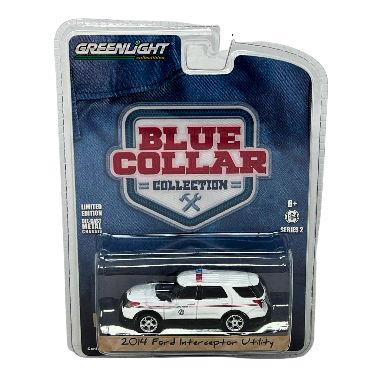 Greenlight Blue Collar 2014 Ford Intereptor Utility 1:64 Diecast