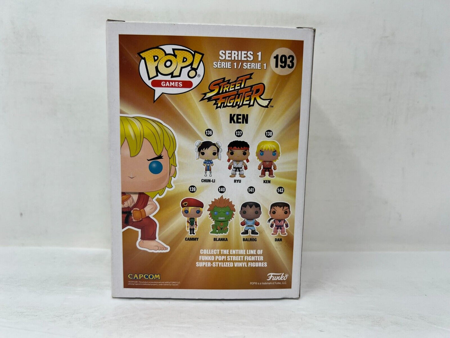 Funko Pop! Games Street Fighter #193 Ken Toys R Us Excl. Vinyl Figure Vaulted