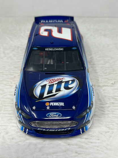 Lionel RCCA Elite Nascar #2 Brad Keselowski Miller Lite 2013 Fusion 1:24 Diecast