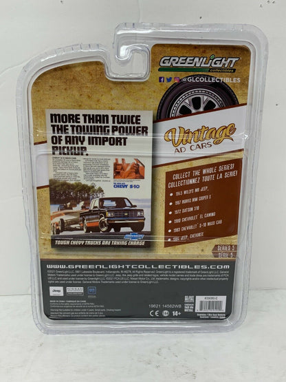 Greenlight Vintage Ad Cars Series 5 1983 Chevrolet S-10 Maxi Cab 1:64 Diecast