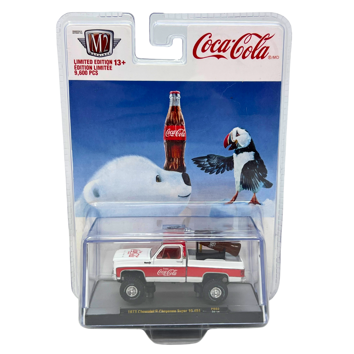 M2 Machines Coca-Cola 1973 Chevrolet Cheyenne Super 10 4x4 PB02 1:64 Diecast