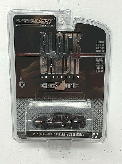 Greenlight Black Bandit Series 24 2020 Chevy Corvette C8 Stingray 1:64 Diecast