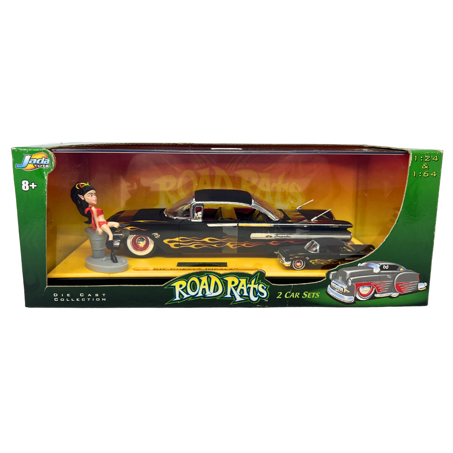 Jada Road Rats 1960 Chevy Impala 2 Car Sets 1:24 & 1:64 Diecast