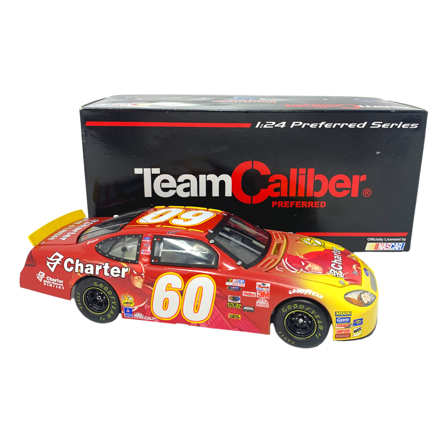 Team Caliber Nascar #60 Greg Biffle Justice League Charter Ford 1:24 Diecast