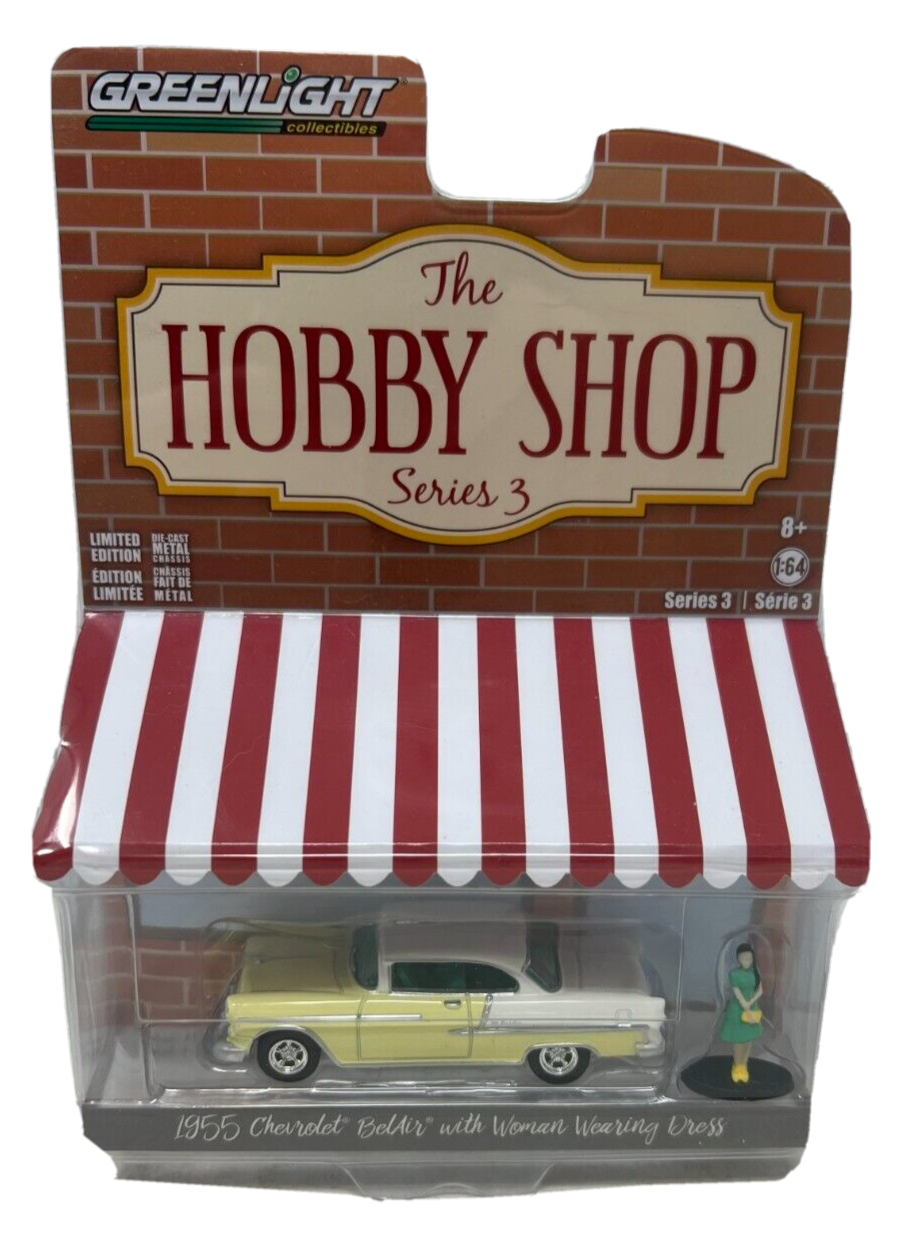 Greenlight The Hobby Shop Series 3 1955 Chevrolet Bel Air 1:64 Diecast