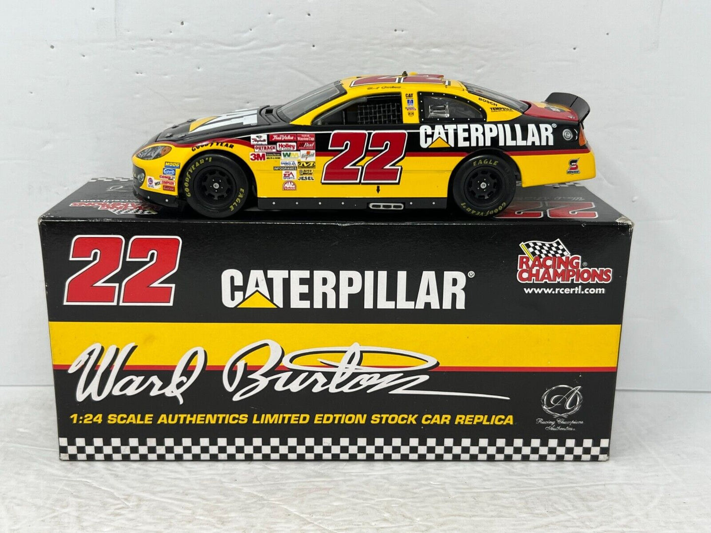 Ertl Racing Champions Nascar #22 Ward Burton Caterpillar Dodge 1:24 Diecast