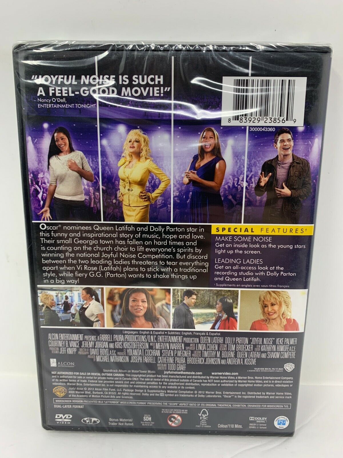 Joyful Noise (DVD, 2012) Queen Latifah Dolly Parton Music New and Sealed!!!