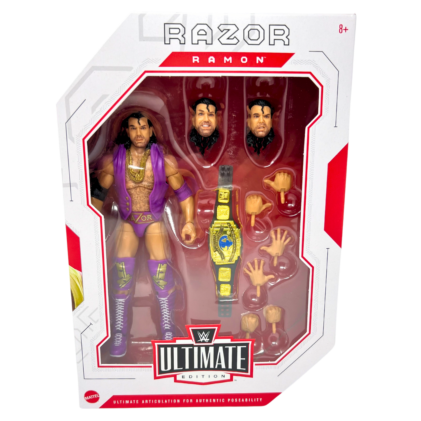 WWE Razor Ramon Ultimate Edition Series 16 Chase Action Figure with Belt Mattel Toys