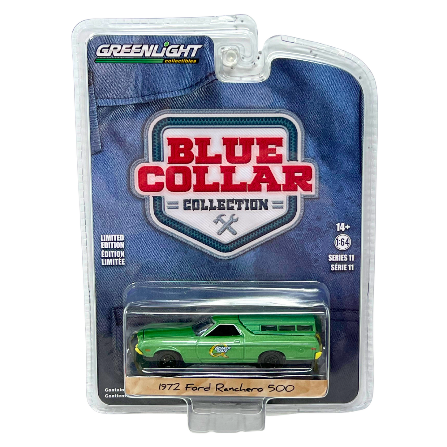 Greenlight Blue Collar Collection 1972 Ford Ranchero 500 1:64 Diecast