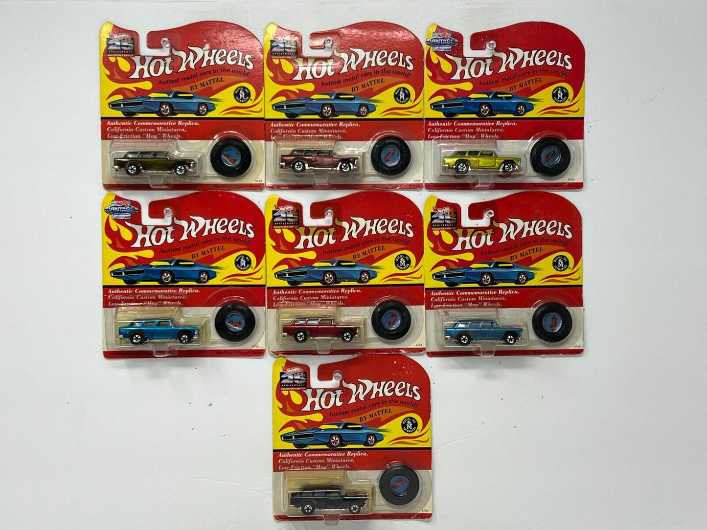 Hot Wheels Vintage & 25th Collection Redline Classic Nomad 1:64 Diecast Lot of 7