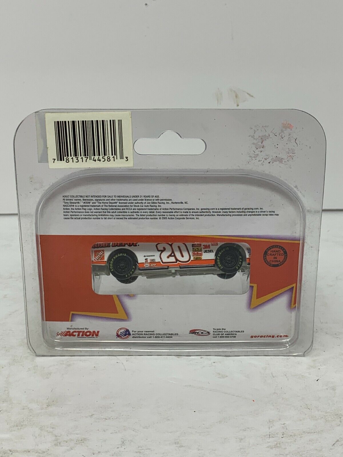 Action Nascar #20 Home Depot Tony Stewart Kaboom 2005 Monte Carlo 1:64 Diecast