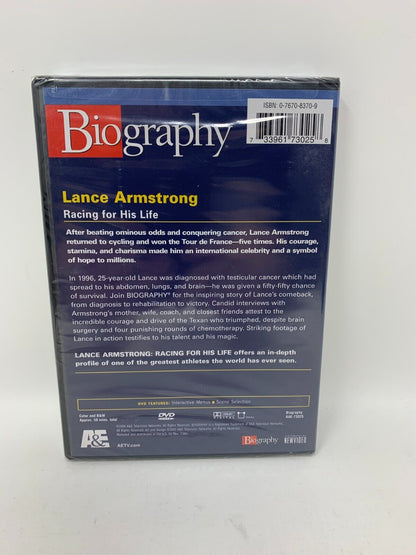 Lance Armstrong: Racing for his Life (DVD, 2005) A&E Biography New and Sealed!!!