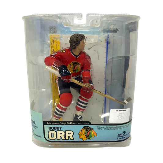 Mcfarlane NHL Bobby Orr Chicago Blackhawks Red Jersey Legends Series 5 Figure