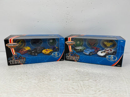 Matchbox Collectible DC Justice League Diorama 3-Car Set 1:64 Diecast Lot of 2