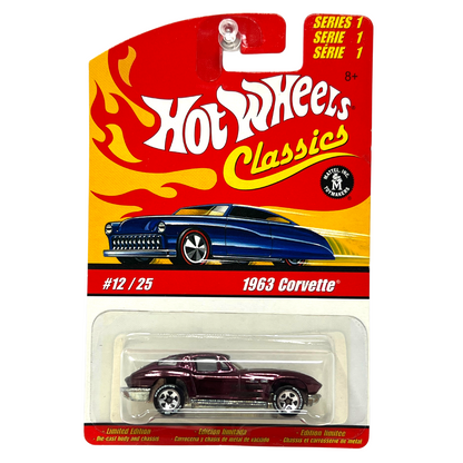 Hot Wheels Classics Series 1 1963 Corvette 1:64 Diecast