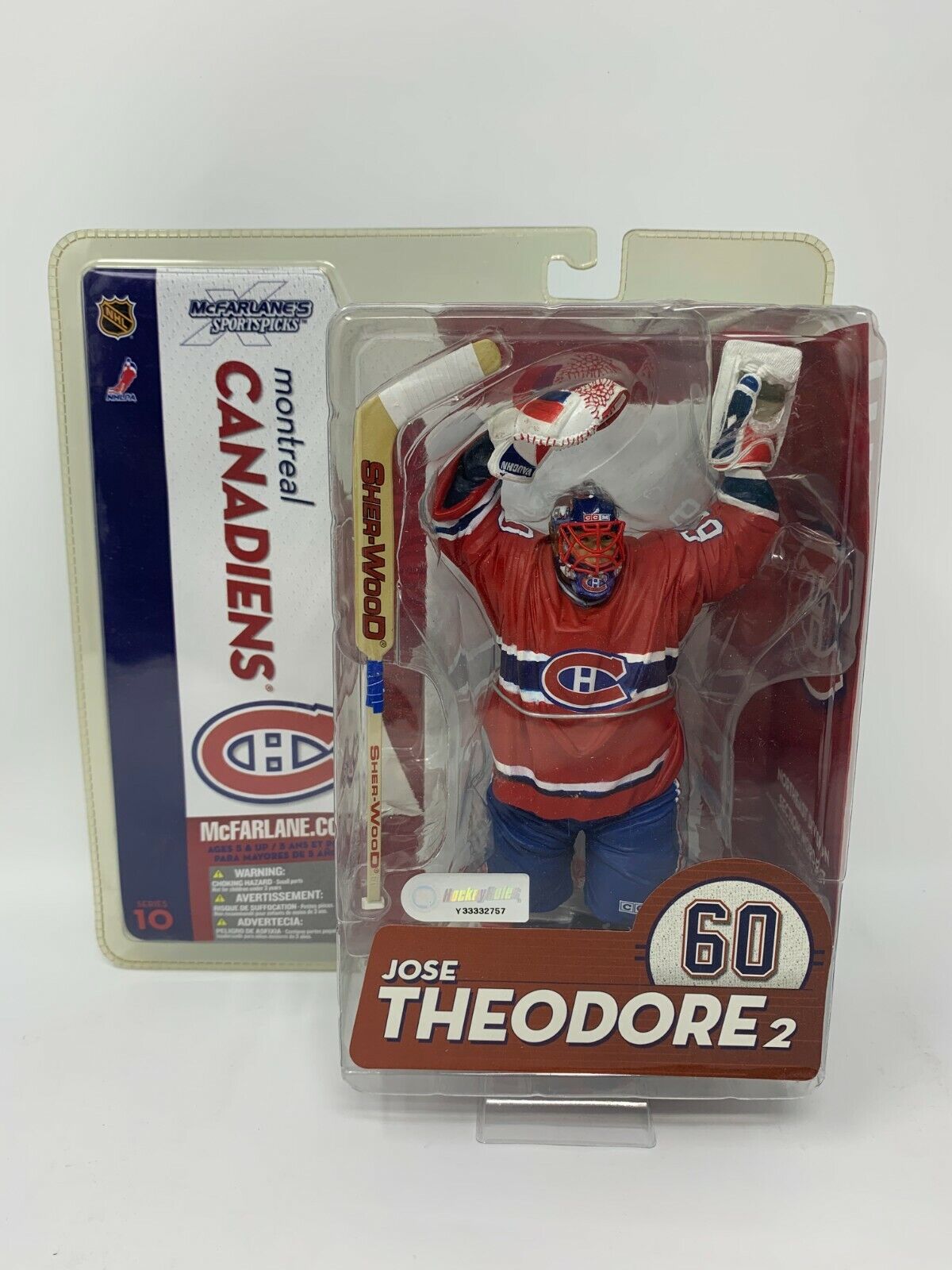 Mcfarlane NHL Jose Theodore Montreal Canadiens Red Jersey Series 10 Figure