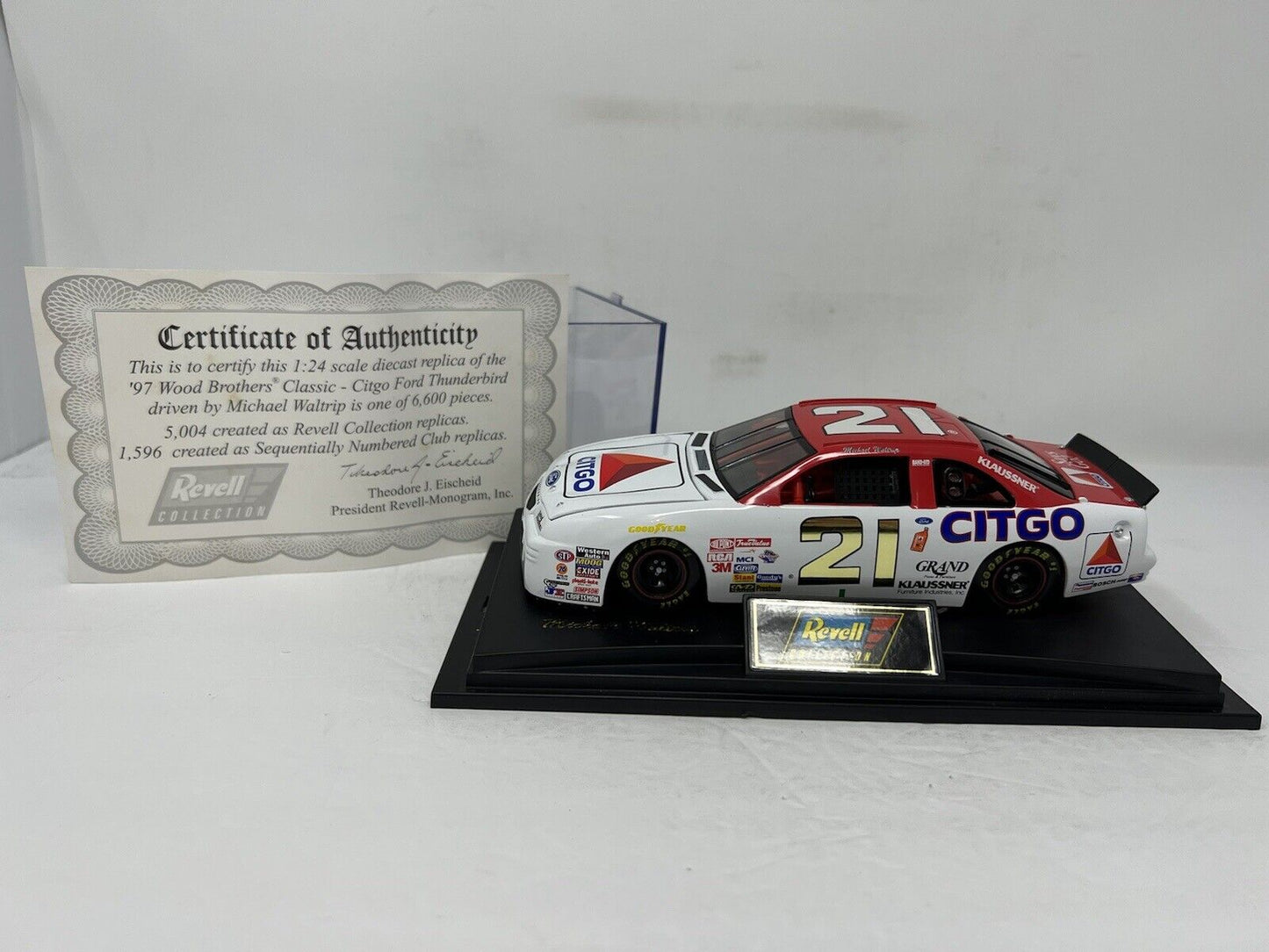 Revell Nascar #21 Michael Waltrip Citgo Wood Brothers 1997 Ford 1:64 Diecast