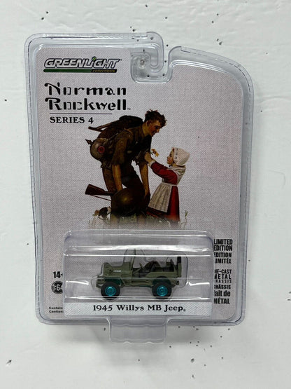 Greenlight Norman Rockwell 1945 Willys MB Jeep GREEN MACHINE 1:64 Diecast