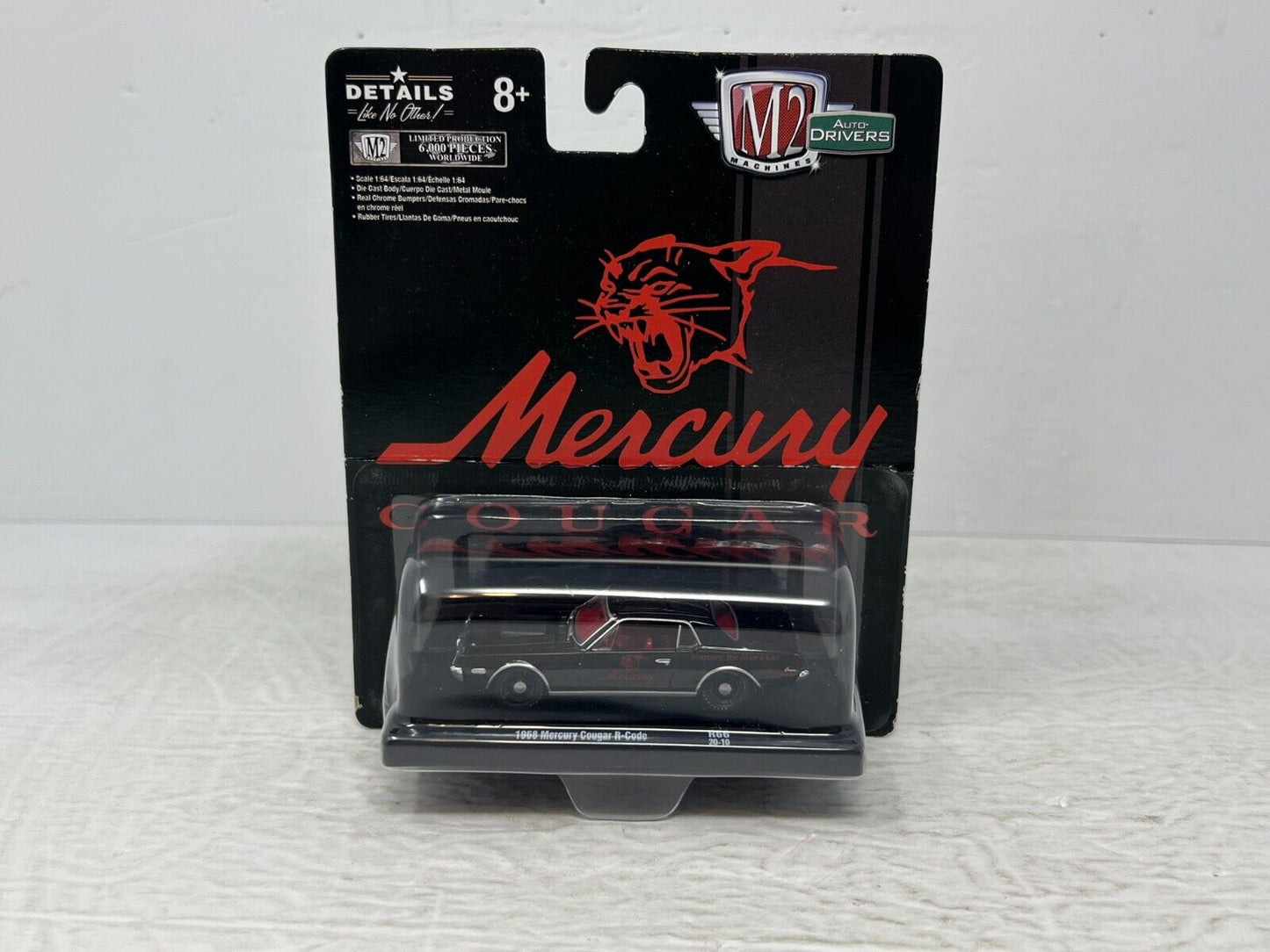 M2 Machines Auto-Drivers 1968 Mercury Cougar R-Code 1:64 Diecast