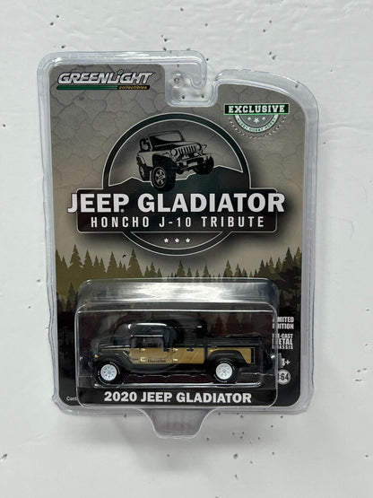 Greenlight Hobby Exclusive Honcho J-10 Tribute 2020 Jeep Gladiator 1:64 Diecast