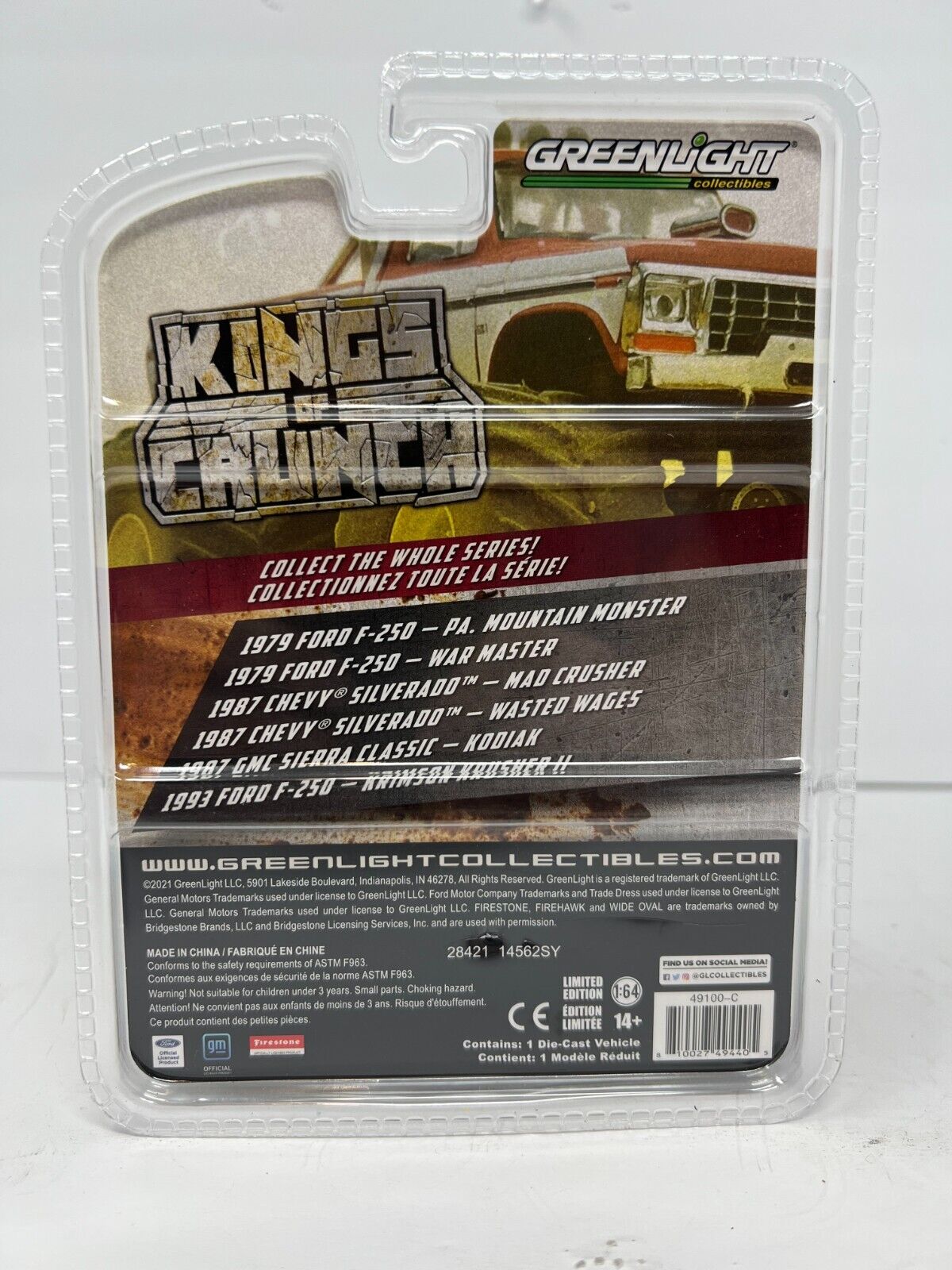 Greenlight Kings of Crunch Series 10 Chevy Silverado Mad Crusher 1:64 Diecast