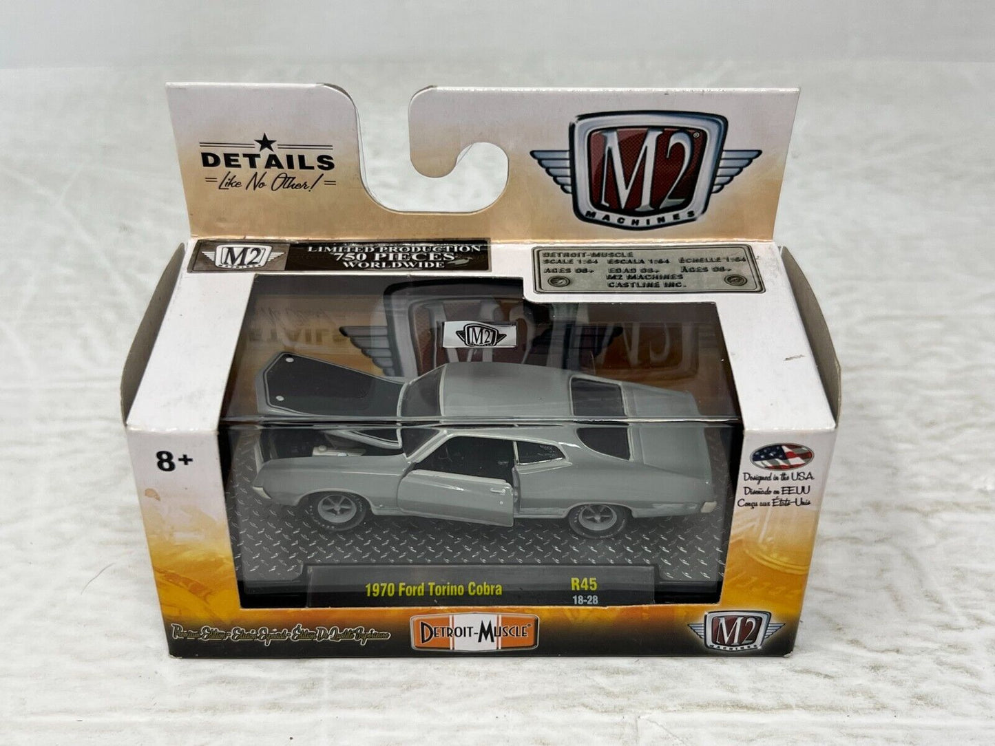 M2 Machines Detroit-Muscle 1970 Ford Torino Cobra CHASE 1:64 Diecast