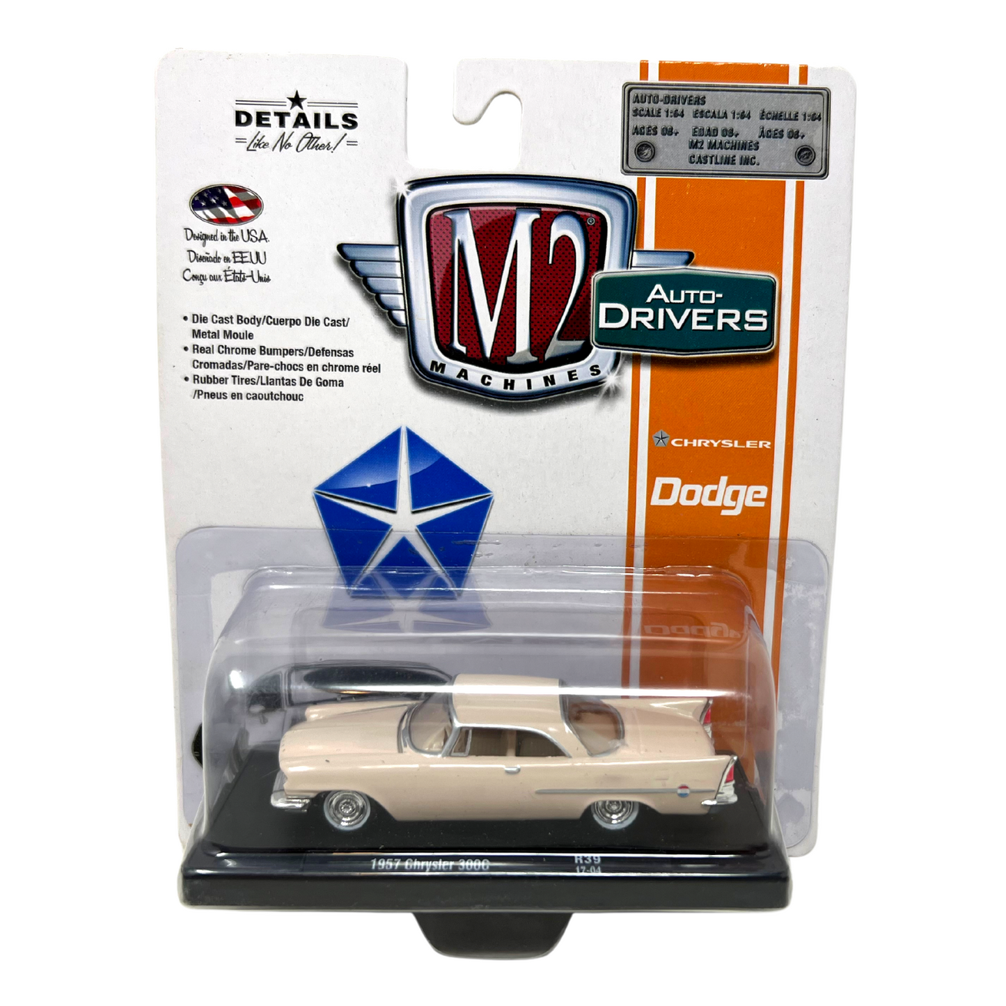 M2 Machines Auto-Drivers 1957 Chrysler 300C R39 1:64 Diecast