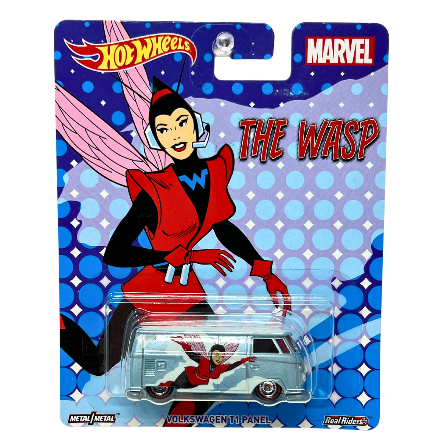 Hot Wheels Marvel The Wasp Volkswagen T1 Panel Real Riders 1:64 Diecast V2