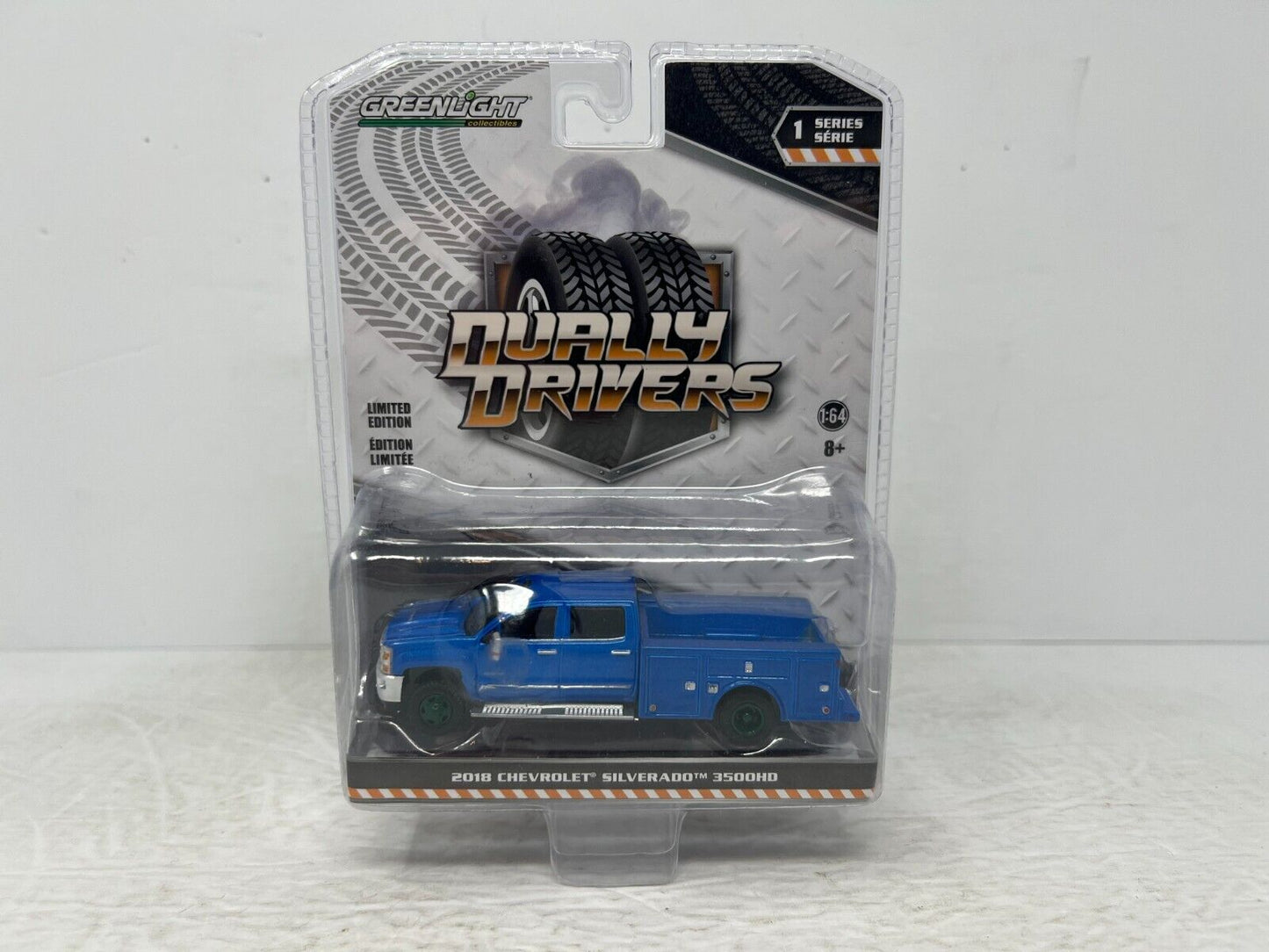 Greenlight Dually Drivers 2018 Chevy Silverado 3500HD Green Machine 1:64 Diecast