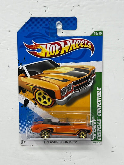 Hot Wheels Treasure Hunts 12 '70 Chevy Chevelle Convertible 1:64 Diecast
