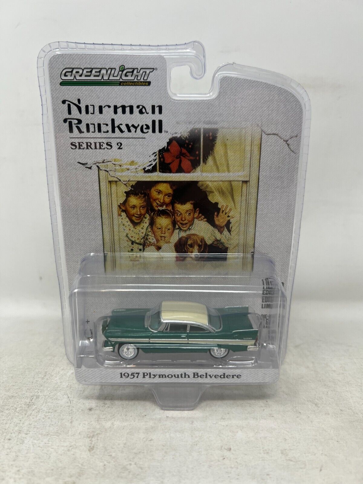 Greenlight Norman Rockwell Series 2 1957 Plymouth Belvedere 1:64 Diecast